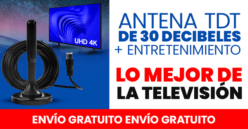 ANTENA TDT DE 30 DECIBELES