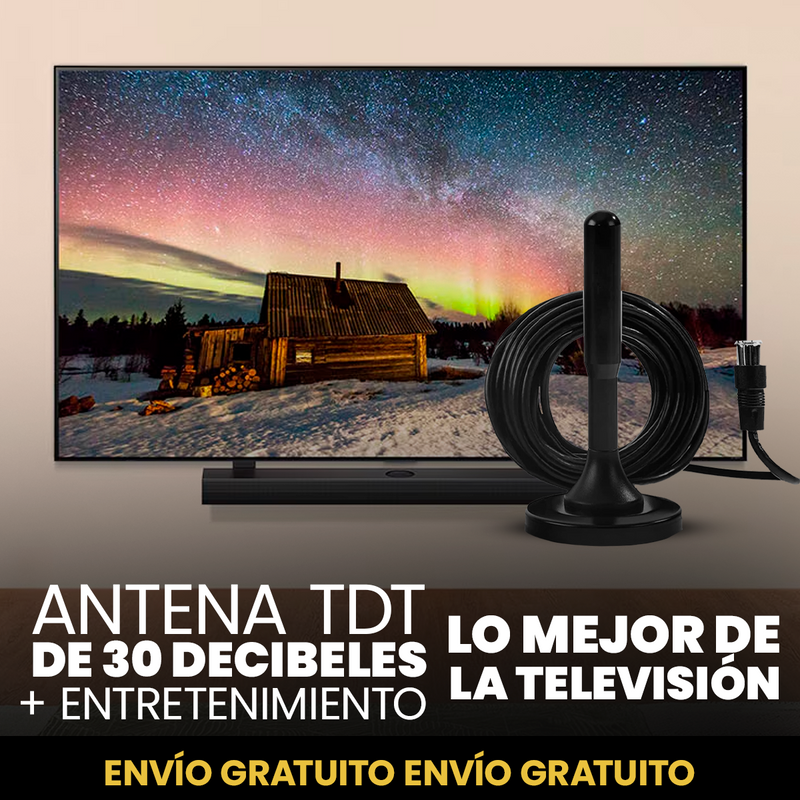 ANTENA TDT DE 30 DECIBELES